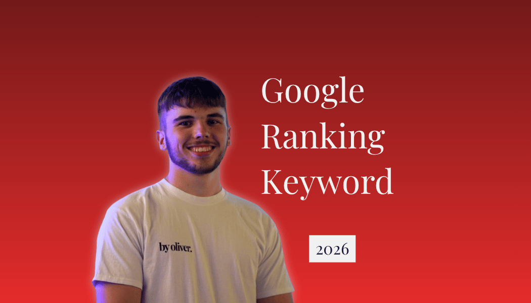 google ranking keyword check text next to a picture of oliver