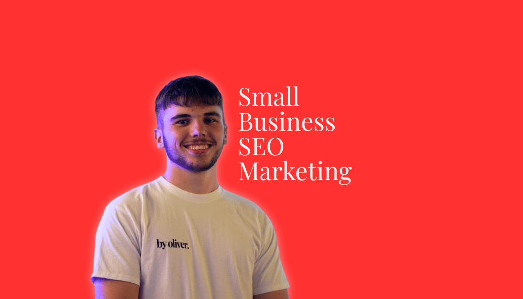 small business seo marketing text next to a picture of Oliver