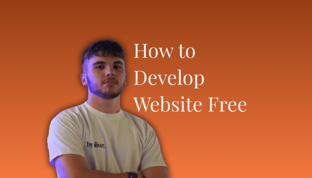 How to Develop Website Free text next to a picture of Oliver