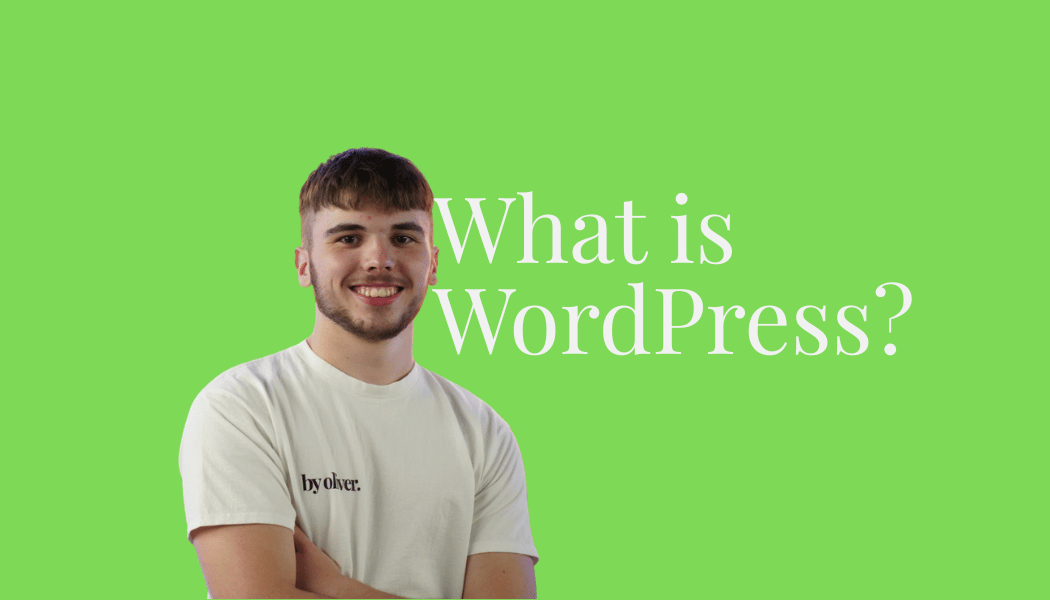 what is wordpress text next to a picture of Oliver